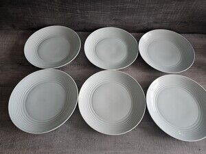 Royal Doulton Gordon Ramsay Maze Set Of 6 Light Blue Dinner Plates 11" Lot #1